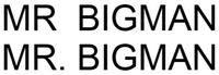MR BIGMAN MR. BIGMAN