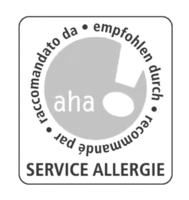 aha raccomandato per empfohlen durch recommandé par SERVICE ALLERGIE