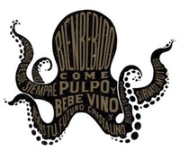 BIENBEBIDO COME PULPO Y BEBE VINO Y VERÁS TU FUTURO CRISTALINO BIENBEBIDO DESDE SIEMPRE BÉBASE EN COMPAÑÍA SÍRVASE MUY FRÍO
