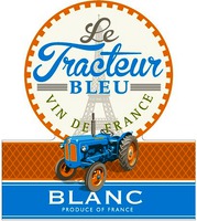 Le Tracteur BLEU VIN DE FRANCE