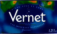 L'EAU VIVE ET PURE Vernet La Source Ardèche EAU MINÉRALE NATURELLE gazeuse