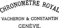 CHRONOMÈTRE ROYAL VACHERON & CONSTANTIN GENÈVE