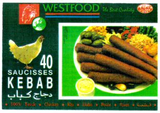 WESTFOOD The First Quality 40 SAUCISSES KEBAB