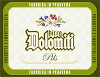 PRODOTTA E IMBOTTIGLIATA FABBRICA IN PEDAVENA birra Dolomiti Pils