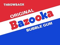 THROWBACK ORIGINAL Bazooka BUBBLE GUM