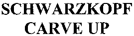 SCHWARZKOPF CARVE UP