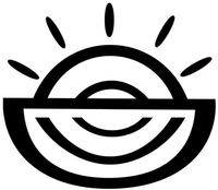  STYLIZED DRAWING OF A SUN. 