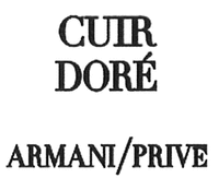 CUIR DORÉ ARMANI/PRIVE
