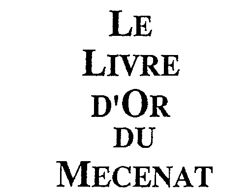 LE LIVRE D'OR DU MECENAT