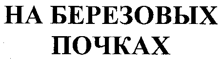  NA BEREZOVIKH POCHKAKH (en caractères cyrilliques). 