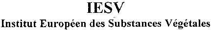 IESV Institut Européen des Substances Végétales