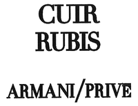 CUIR RUBIS ARMANI/PRIVE