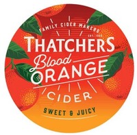 FAMILY CIDER MAKERS EST. 1904 THATCHERS Blood ORANGE CIDER SWEET & JUICY