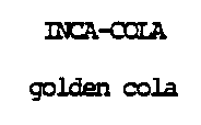 INCA-COLA golden cola