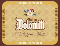 PRODOTTA E IMBOTTIGLIATA FABBRICA IN PEDAVENA birra Dolomiti 8° Doppio Malto
