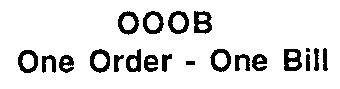 OOOB One Order - One Bill