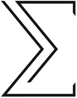 The mark consists of a stylized representation of the Greek letter Sigma formed by two separate lines.