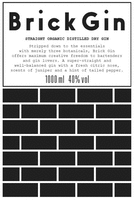 Brick Gin STRAIGHT ORGANIC DISTILLED DRY GIN