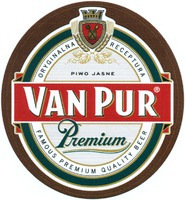 VAN PUR Premium PIWO JASNE ORYGINALNA RECEPTURA FAMOUS PREMIUM QUALITY BEER