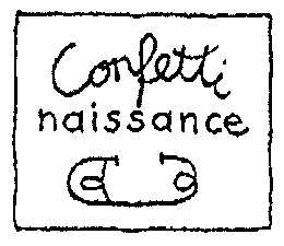 Confetti naissance