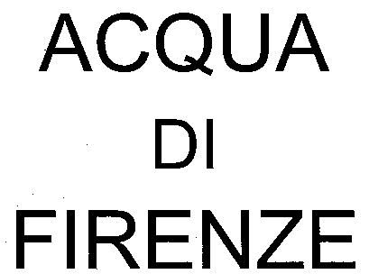ACQUA DI FIRENZE
