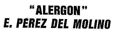 ALERGON E. PÉREZ DEL MOLINO