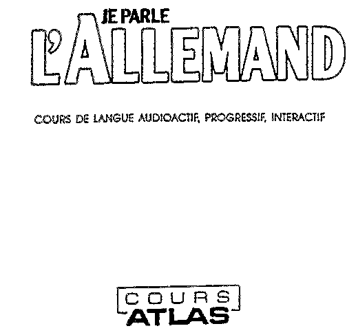JE PARLE L'ALLEMAND