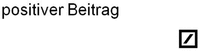 positiver Beitrag