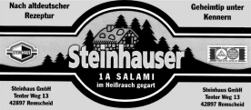 Steinhauser 1A SALAMI im Heißrauch gegart