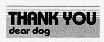 THANK YOU dear dog