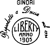 GINORI Riprodotto a Doccia nel 1994 LIBERTY ANNO 1905