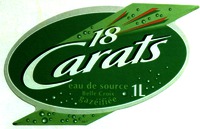 18 Carats eau de source Belle Croix gazéifiée