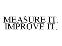 MEASURE IT. IMPROVE IT.