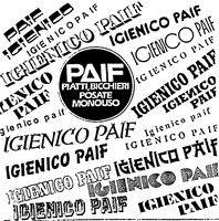 PAIF PIATTI, BICCHIERI POSATE MONOUSO