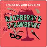 SPARKLING WINE COCKTAIL RASPBERRY & STRAWBERRY