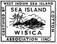 CERTIFIED BY WEST INDIAN SEA ISLAND COTTON ASSOCIATION (INC) SEA ISLAND WISICA