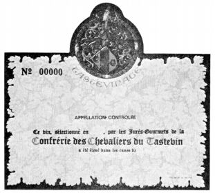 TASTEVINAGE CONFRERIE DES CHEVALIERS DU TASTEVIN