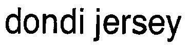 dondi jersey