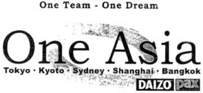One Team - One Dream One Asia Tokyo Kyoto Sydney Shanghai Bangkok DAIZO PAX