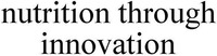 nutrition through innovation