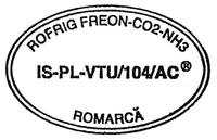 ROFRIG FREON-CO2-NH3 IS-PL-VTU/104/AC ROMARCĂ