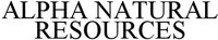 ALPHA NATURAL RESOURCES