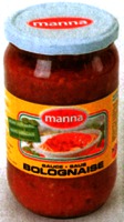 manna sauce BOLOGNAISE