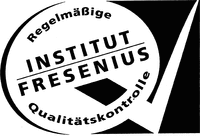 INSTITUT FRESENIUS Regelmäßige Qualitätskontrolle