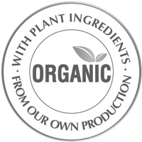 ORGANIC . WITH PLANT INGREDIENTS . FROM OUR OWN PRODUCTION