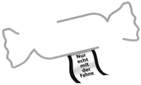Nur echt mit der Fahne