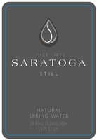 SINCE 1872 SARATOGA STILL NATURAL SPRING WATER 28 FL OZ (828ML) (1 PT 12 OZ)