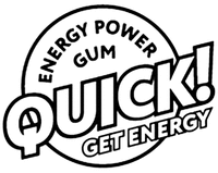 QUICK! ENERGY POWER GUM GET ENERGY