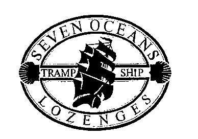 SEVEN OCEANS TRAMP SHIP LOZENGES