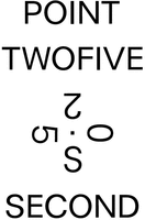 POINT TWOFIVE 025S SECOND